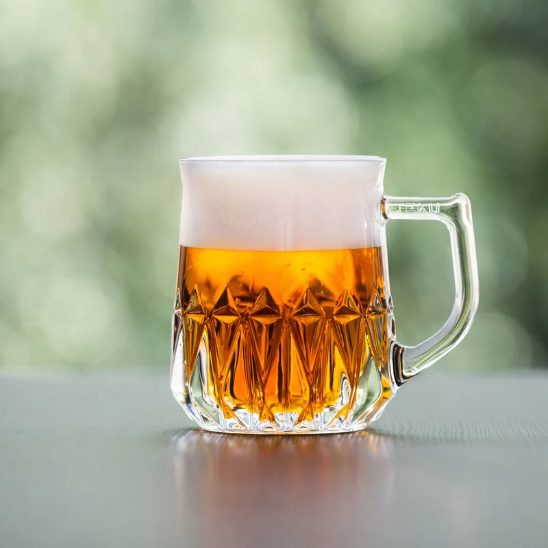 55 cl - Teku Mug Boccale Birra In Vetro - Set 6 Pz