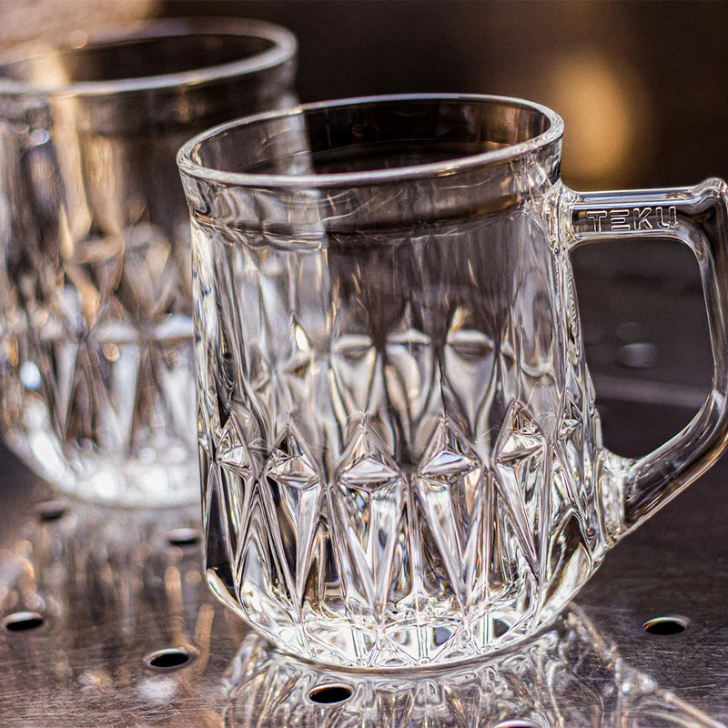 55 cl - Teku Mug Boccale Birra In Vetro - Set 6 Pz