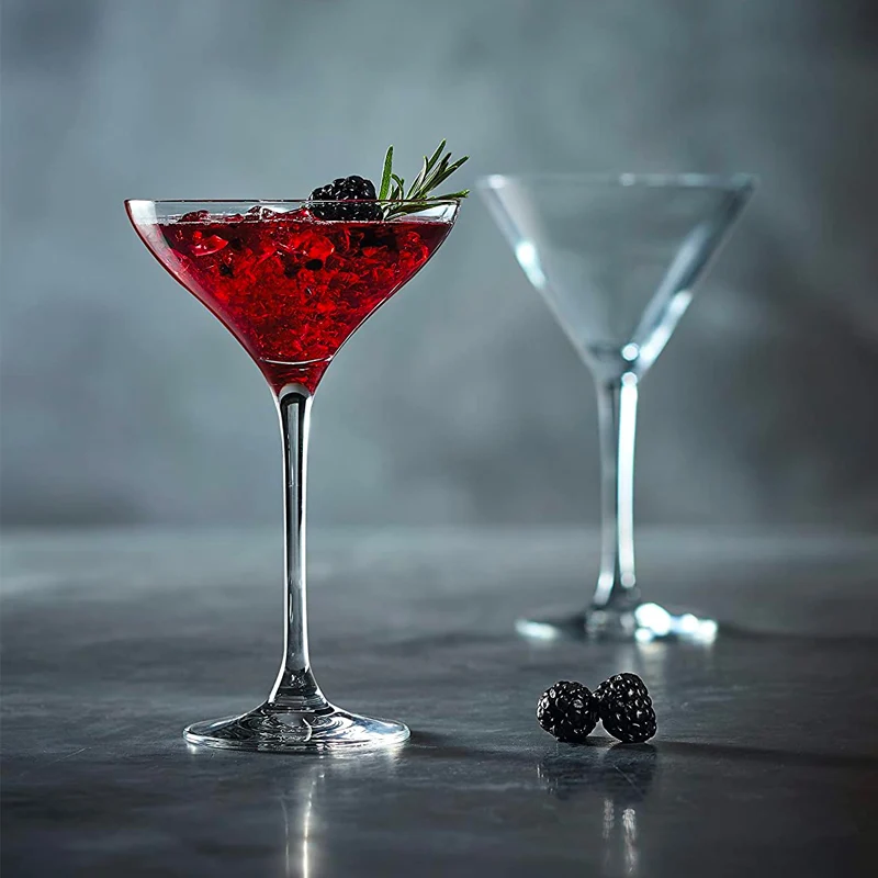 30 cl - Cabernet Calice Cocktail Coppa Martini In Krysta Crystal Glass - Set 6 Pz