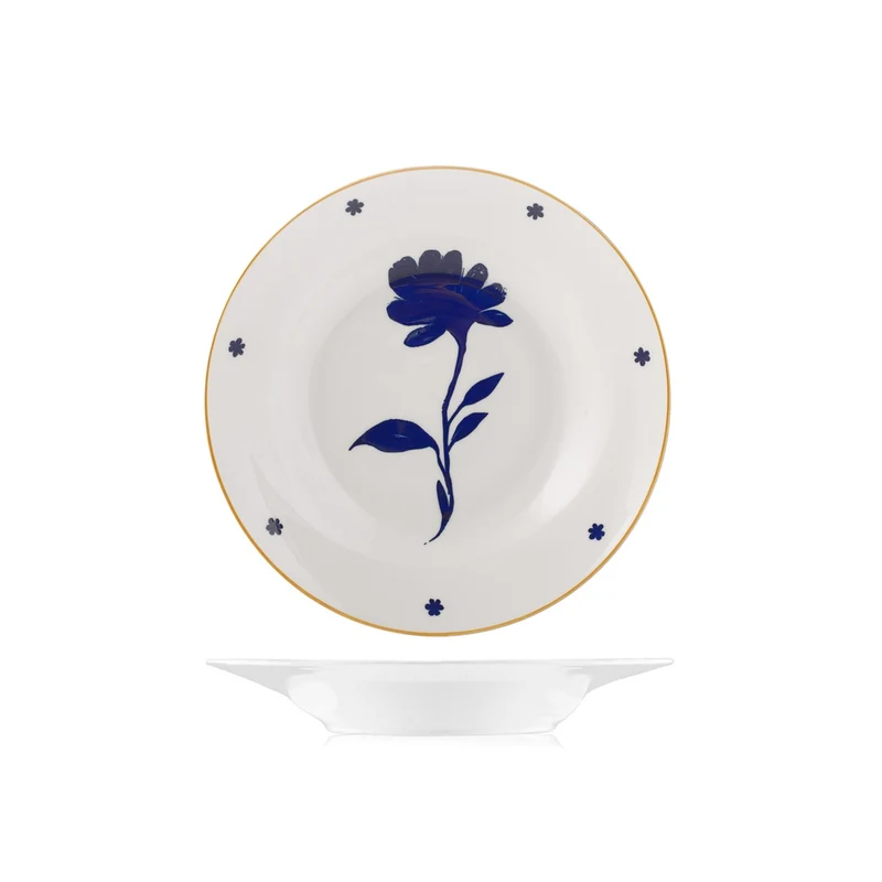 Royal Petals Servizio Piatti In Porcellana - Set 18 Pz