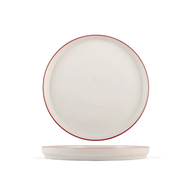 Essence Red Servizio Piatti In Porcellana - Set 12 Pz