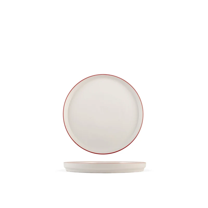 Essence Red Servizio Piatti In Porcellana - Set 12 Pz