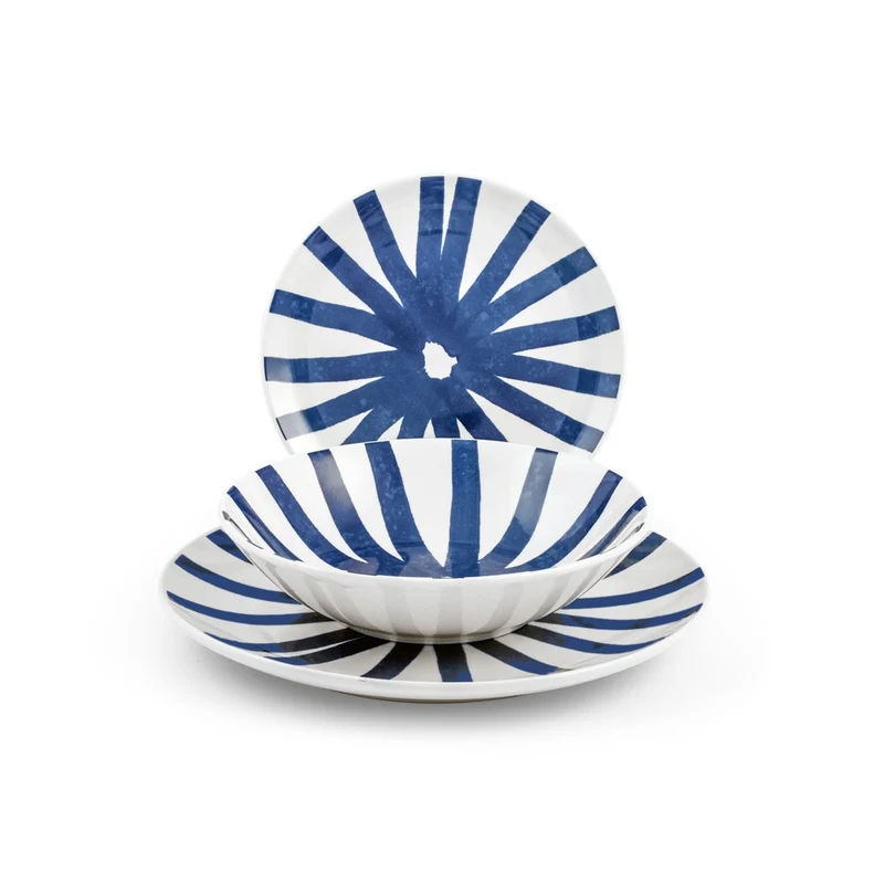 Coupe Rodi Servizio Piatti In Stoneware - Set 18 Pz