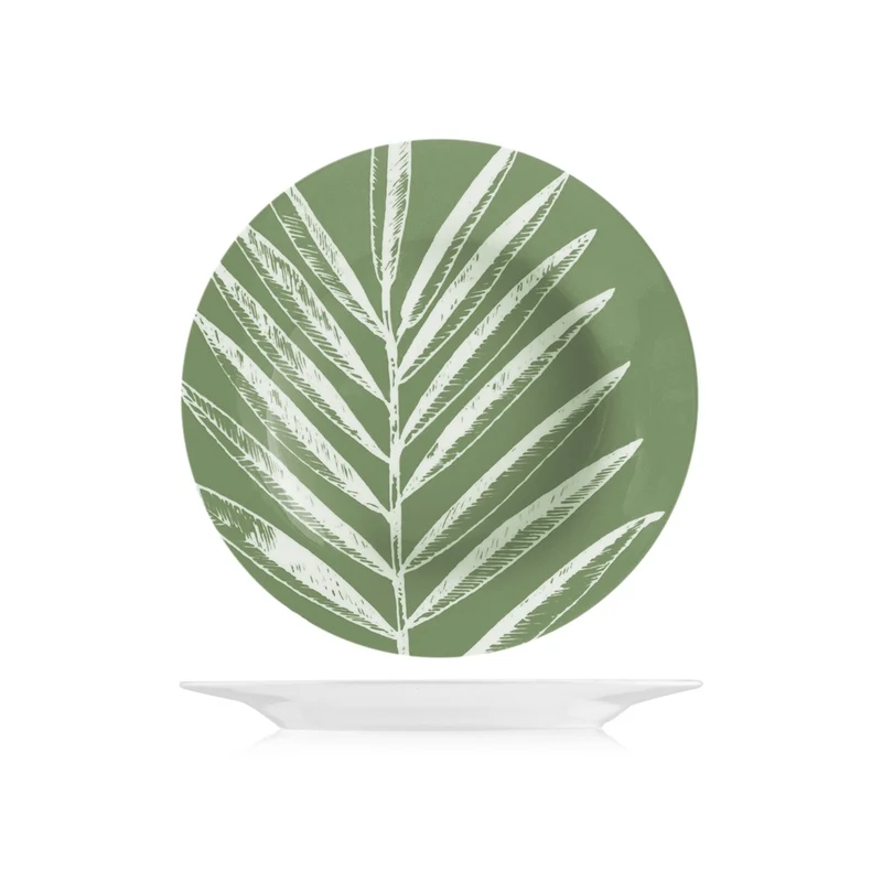 Mint Foliage Servizio Piatti In Porcellana - Set 18 Pz