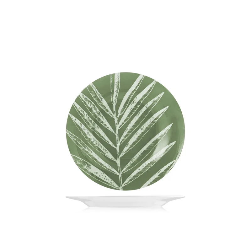 Mint Foliage Servizio Piatti In Porcellana - Set 18 Pz