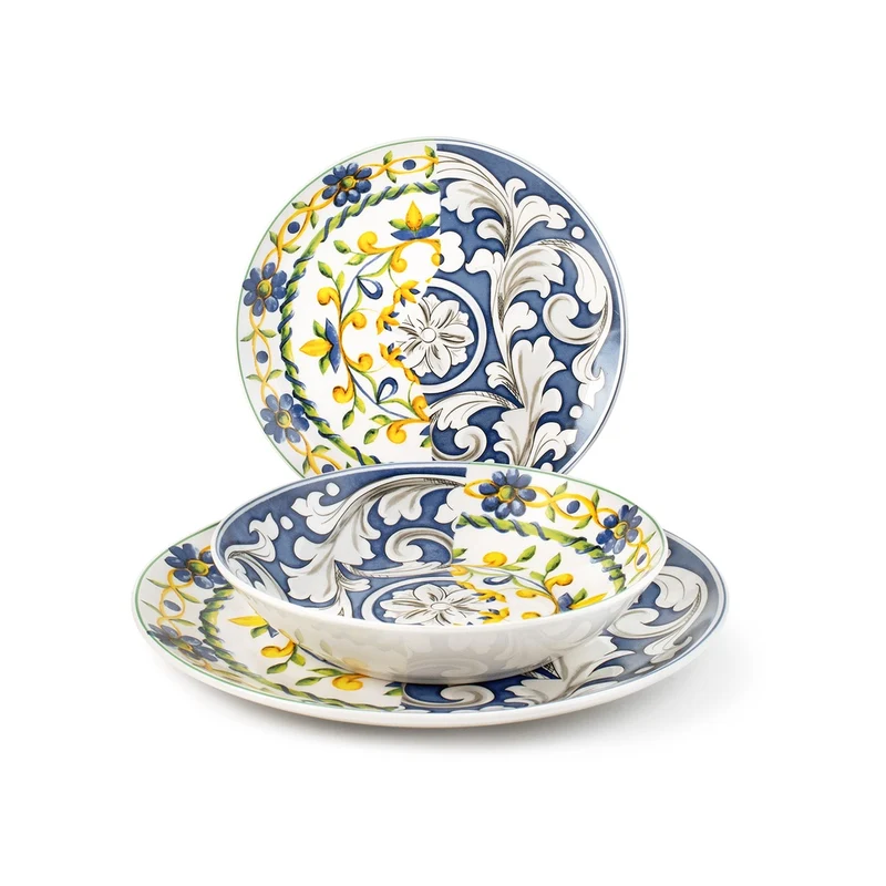 Coupe Faenza Servizio Piatti In Porcellana - Set 18 Pz