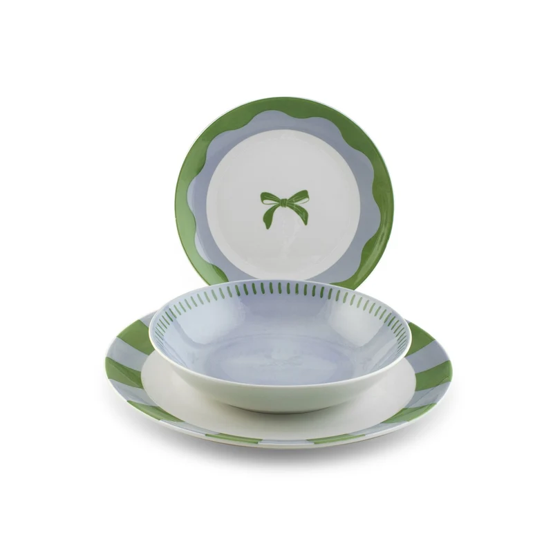 Coupe Minty Servizio Piatti In Porcellana - Set 18 Pz
