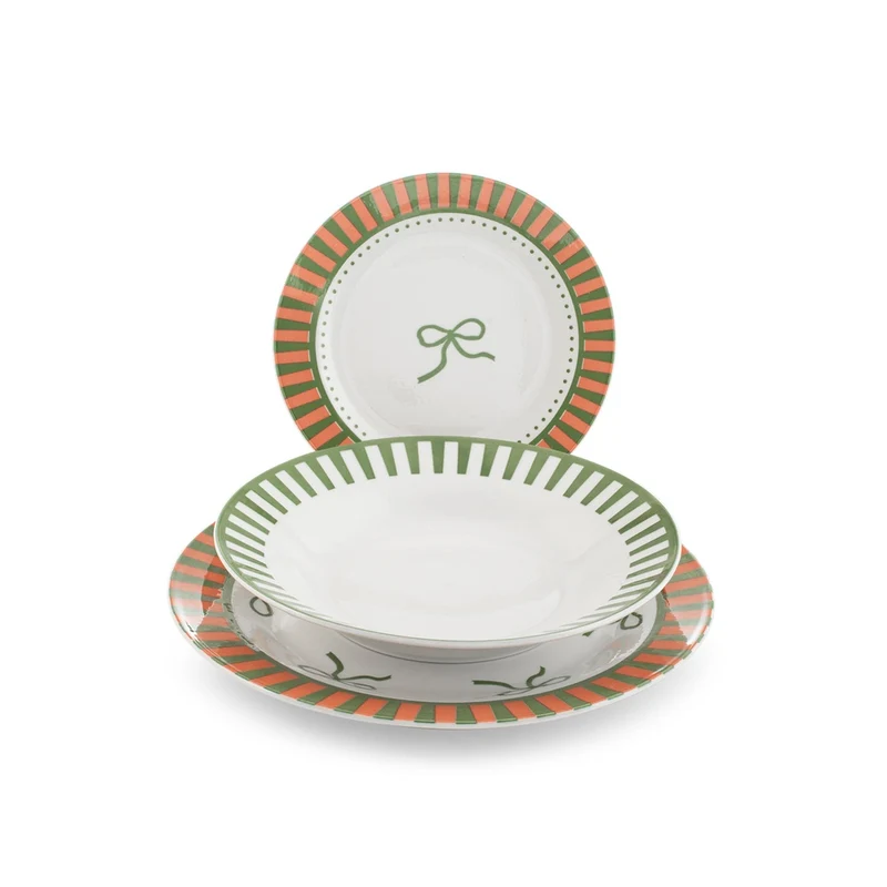 Candy Servizio Piatti In Porcellana - Set 18 Pz