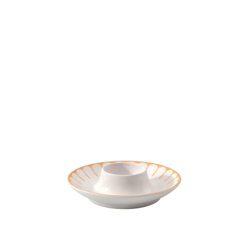11.6 cm - Fleur Portauovo In Porcellana Premium - Set 4 Pz
