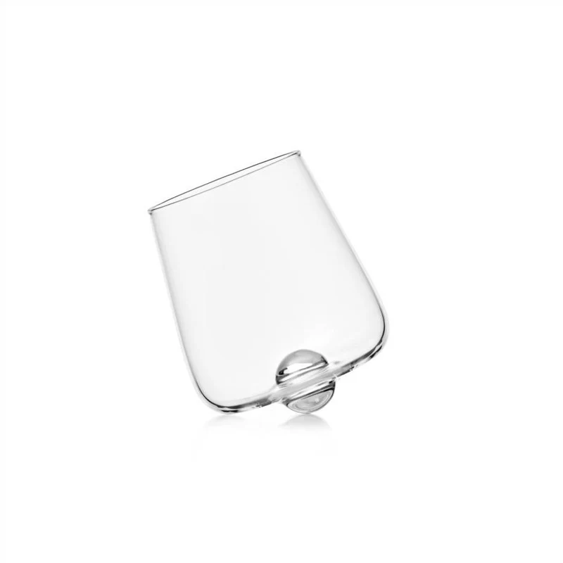 42 cl - Luna Bicchiere Acqua Tumbler Inclinato In Vetro Borosilicato