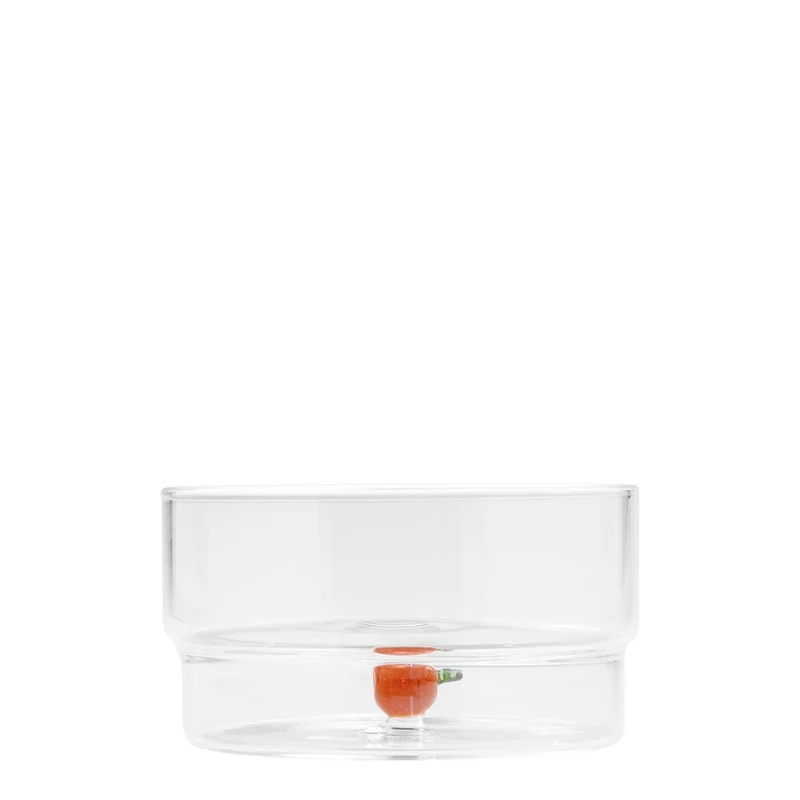 32.5 cl - Teca Frutta Coppa Fatta a Mano In Vetro Borosilicato