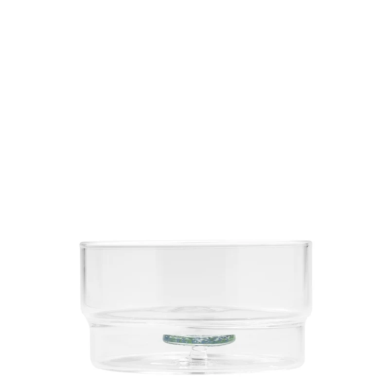 32.5 cl - Teca Terrazzo Coppa Fatta a Mano In Vetro Borosilicato