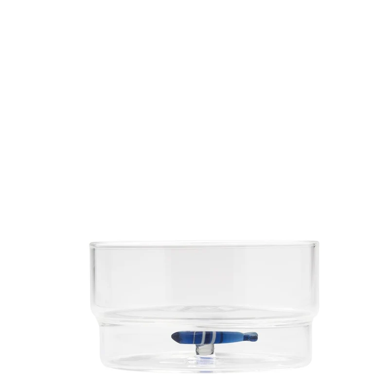 32.5 cl - Teca Mare Coppa Fatta a Mano In Vetro Borosilicato