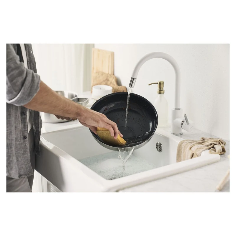 Pure Padella Alta Antiaderente In Acciaio Inox 18/10