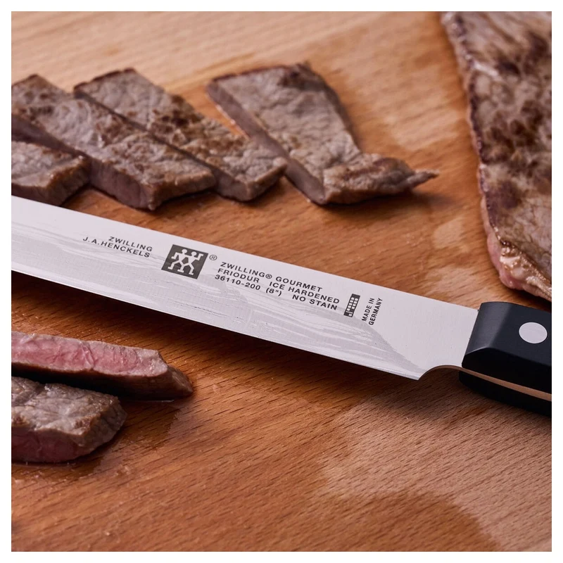 Gourmet Coltello Carne Liscio In Acciaio Inox