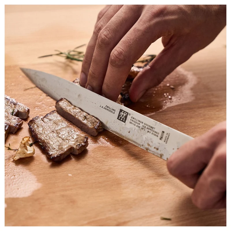 Gourmet Coltello Carne Liscio In Acciaio Inox