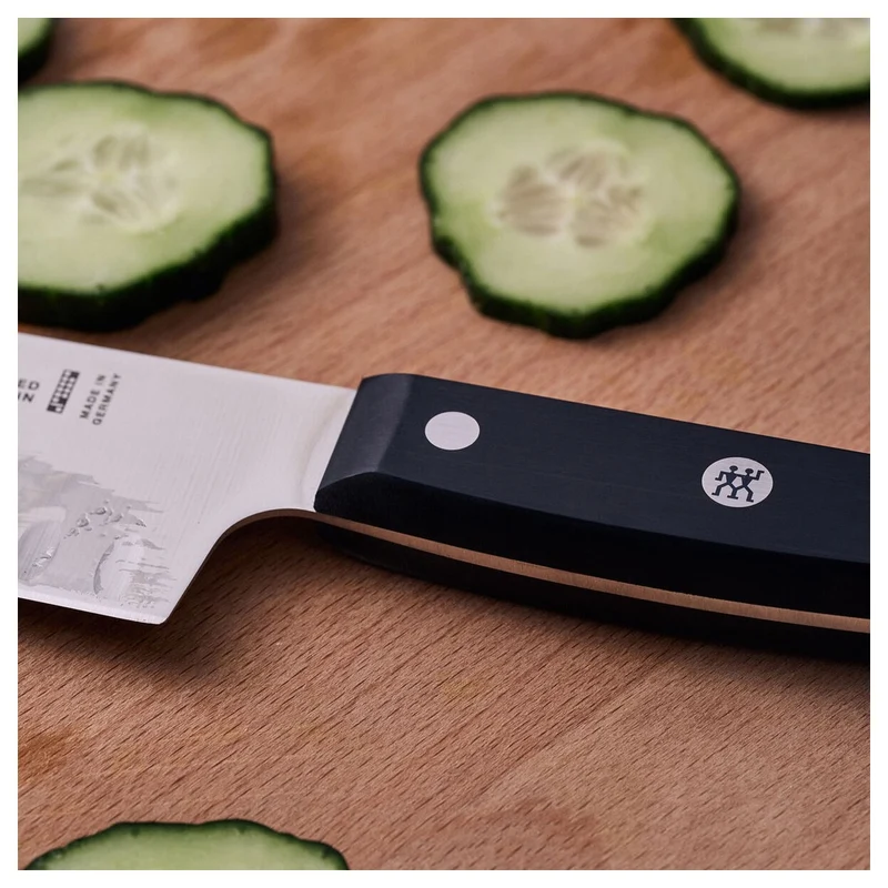 18 cm - Gourmet Coltello Santoku Alveolato In Acciaio Inox