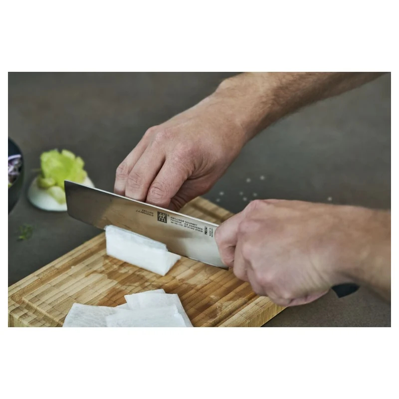 17 cm - Gourmet Coltello Nakiri In Acciaio Inox