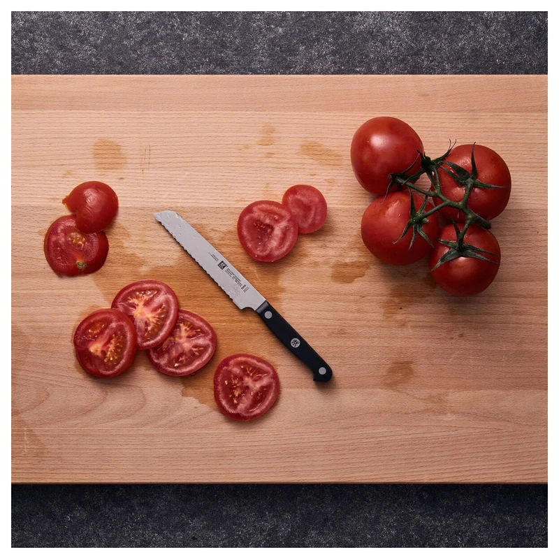 13 cm - Gourmet Coltello Universale Seghettato In Acciaio Inox