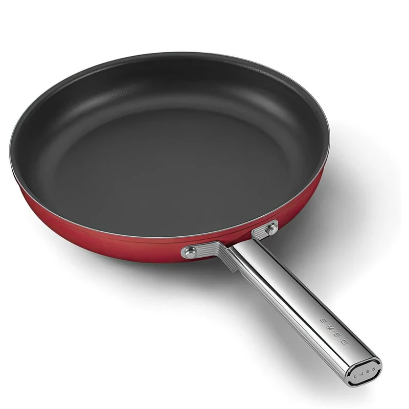 Cookware 50's Style Padella Bassa Antiaderente In Alluminio Con Manico In Acciaio Inox