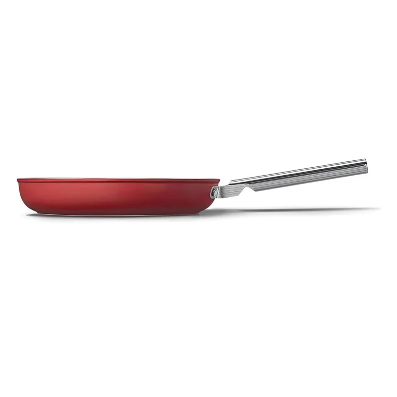Cookware 50's Style Padella Bassa Antiaderente In Alluminio Con Manico In Acciaio Inox