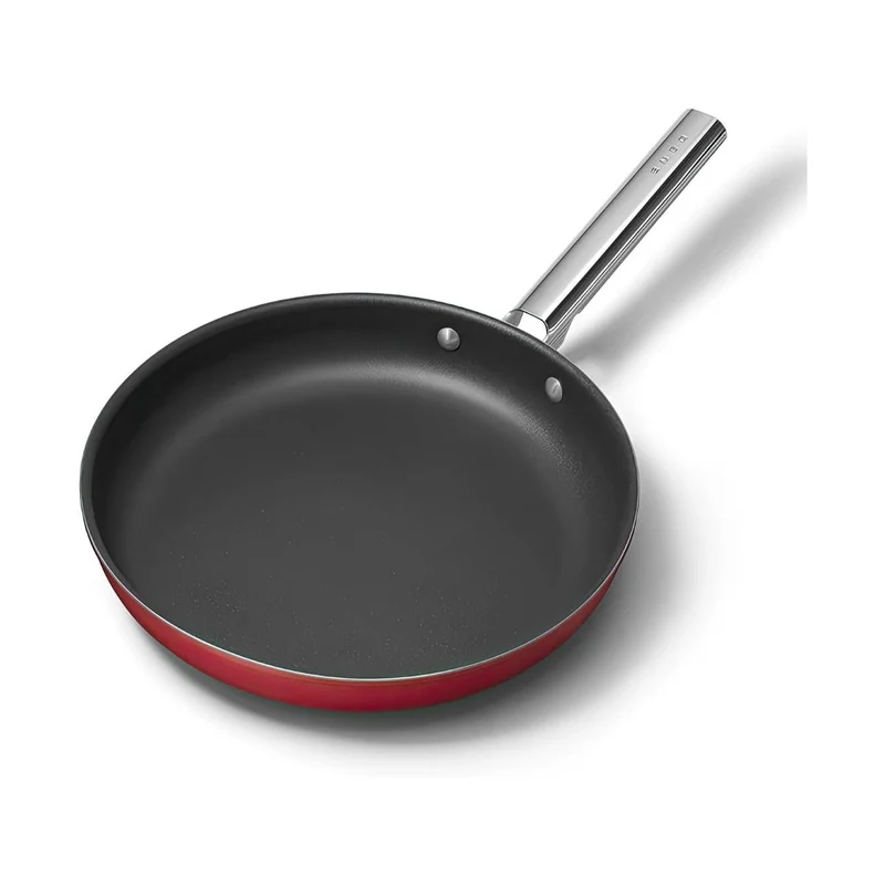 Cookware 50's Style Padella Bassa Antiaderente In Alluminio Con Manico In Acciaio Inox