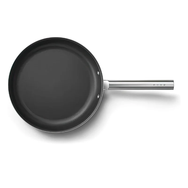 Cookware 50's Style Padella Bassa Antiaderente In Alluminio Con Manico In Acciaio Inox
