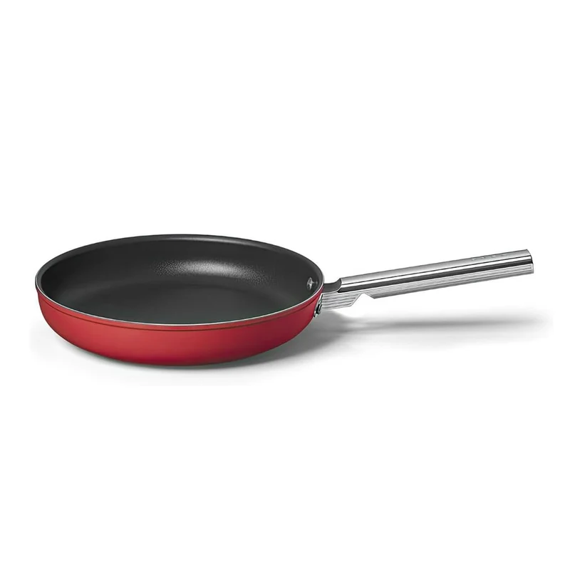 Cookware 50's Style Padella Bassa Antiaderente In Alluminio Con Manico In Acciaio Inox