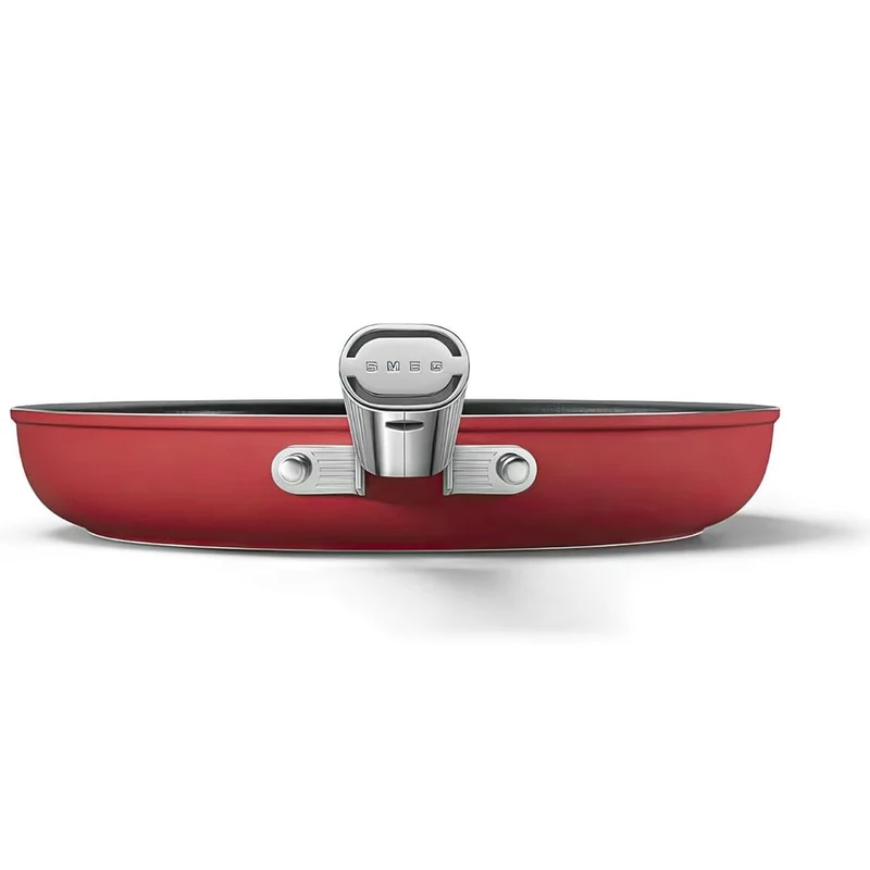 Cookware 50's Style Padella Bassa Antiaderente In Alluminio Con Manico In Acciaio Inox