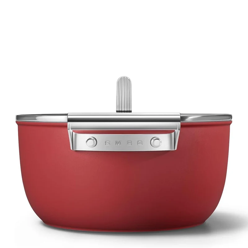 Cookware 50's Style Casseruola Alta Antiaderente Con Coperchio In Alluminio