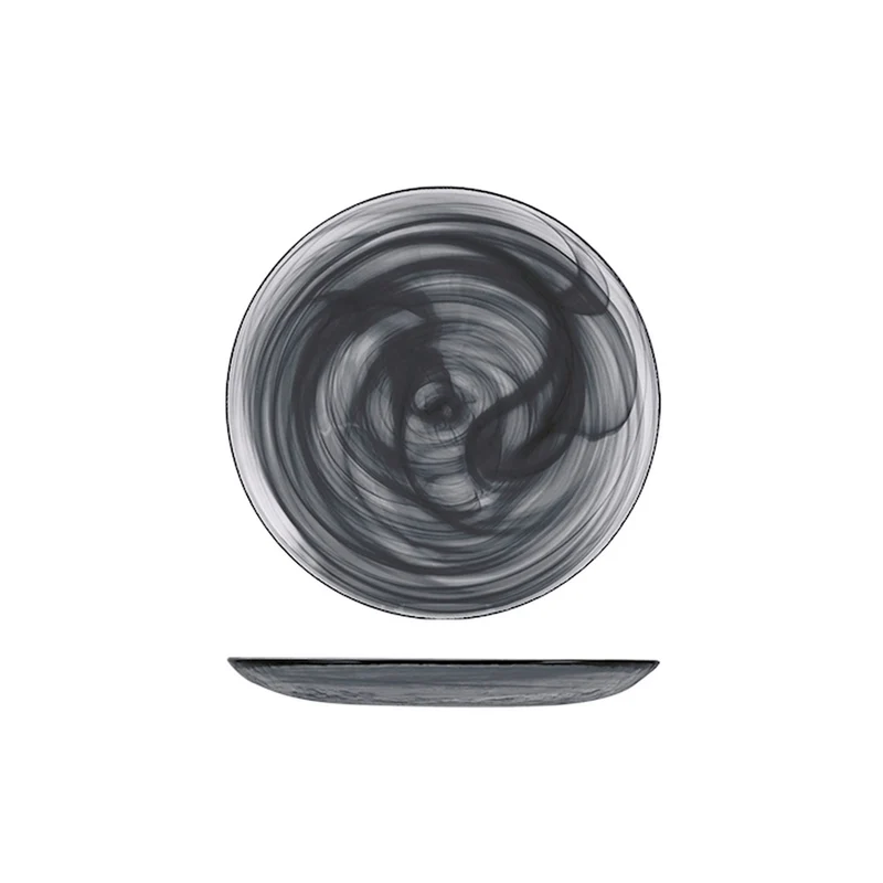 21 cm - Alabastro Piatto Frutta In Vetro - Set 6 Pz