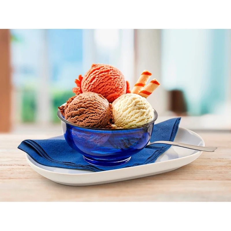 10.5 cm - Alabastro Coppa Dessert Macedonia In Vetro - Set 6 Pz