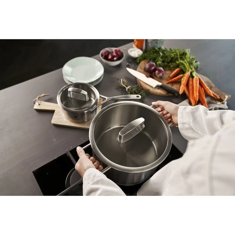 Vitality Batteria Pentole In Acciaio Inox 18/10 - Set 5 Pz