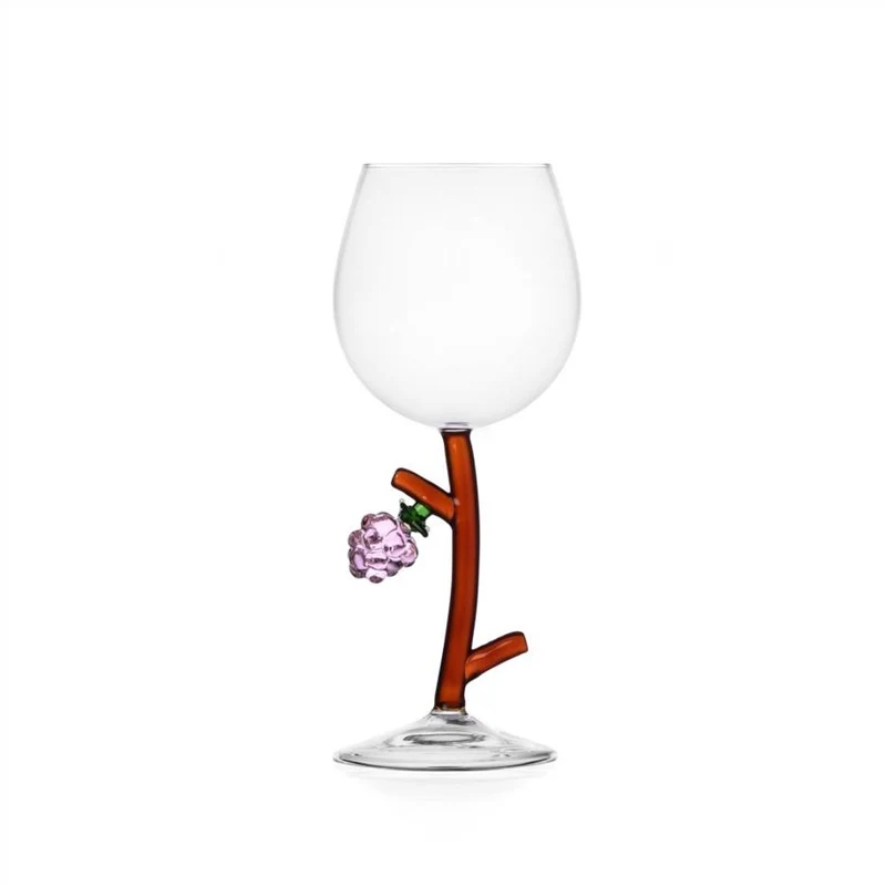35 cl - Fruits And Flowers Calice Multiuso In Vetro Borosilicato