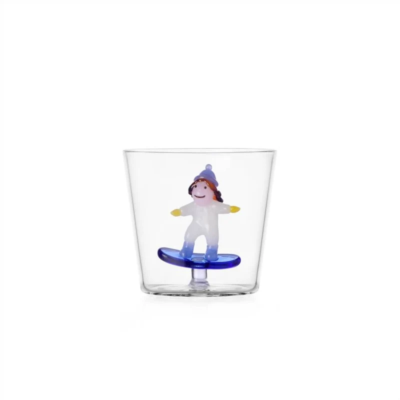 30 cl - Snow Games Bicchiere Acqua Tumbler In Vetro Borosilicato