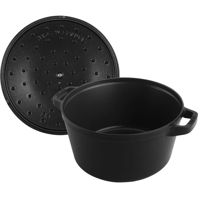24 cm - Set Pentole Impilabili In Ghisa Smaltata - Set 2 Pz