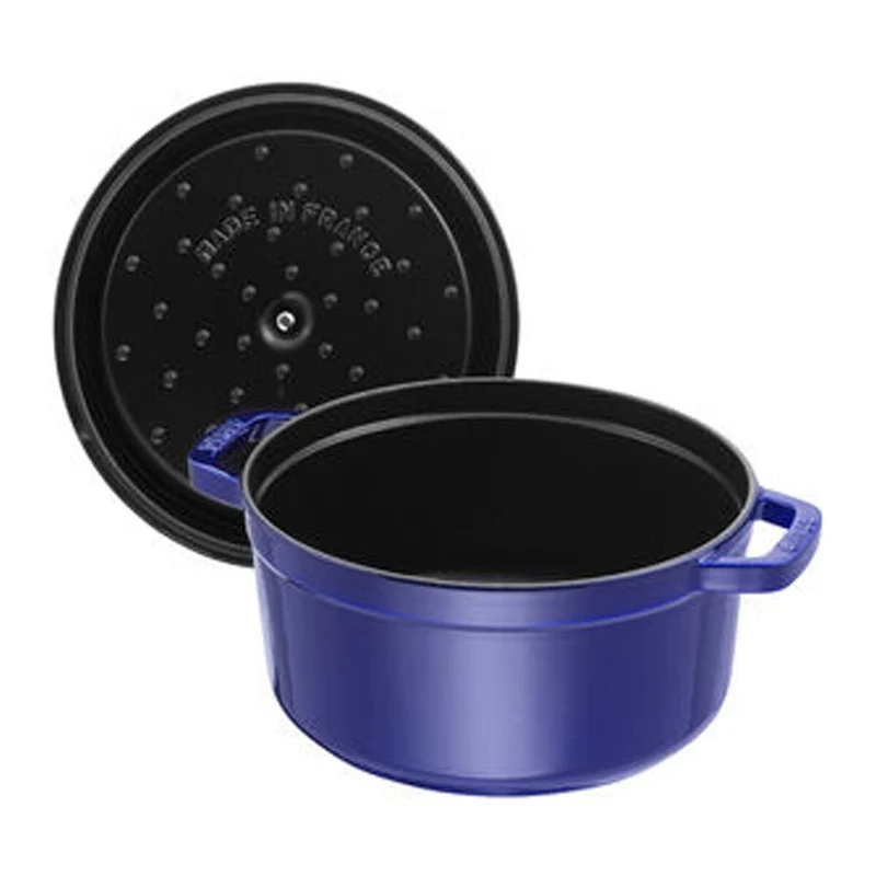 28 cm - Cocotte Casseruola Rotonda In Ghisa Smaltata