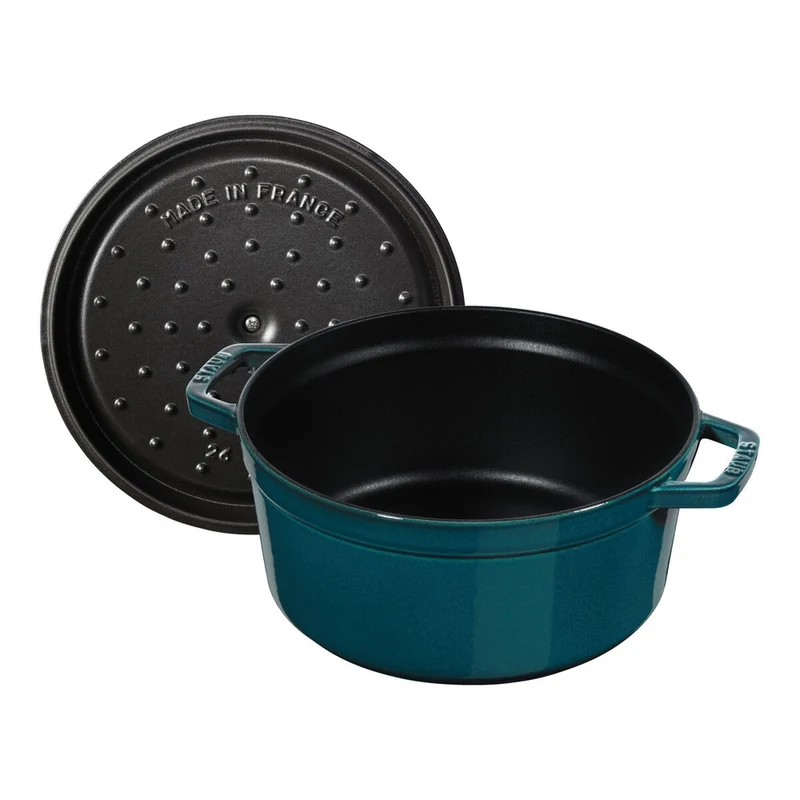 28 cm - Cocotte Casseruola Rotonda In Ghisa Smaltata
