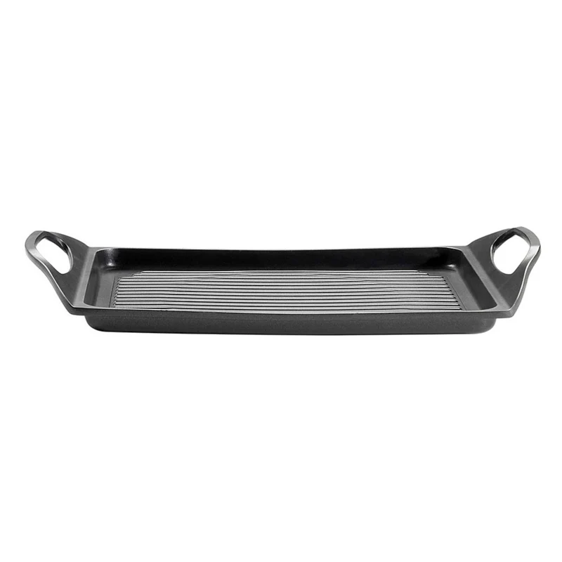 45x27 cm - Pro Piastra Grill Rettangolare In Alluminio Antiaderente
