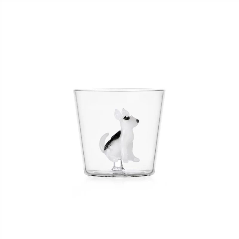 30 cl - Dogs Bicchiere Acqua Tumbler In Vetro Borosilicato