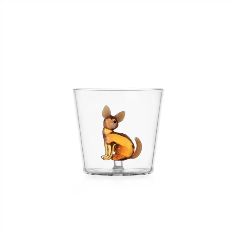 30 cl - Dogs Bicchiere Acqua Tumbler In Vetro Borosilicato