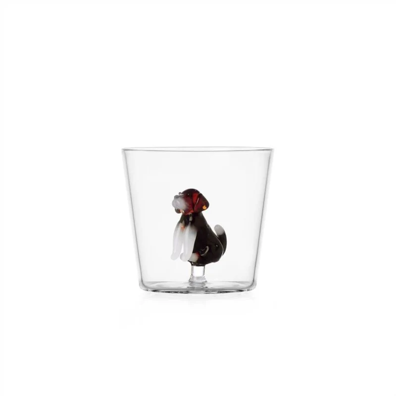 30 cl - Dogs Bicchiere Acqua Tumbler In Vetro Borosilicato