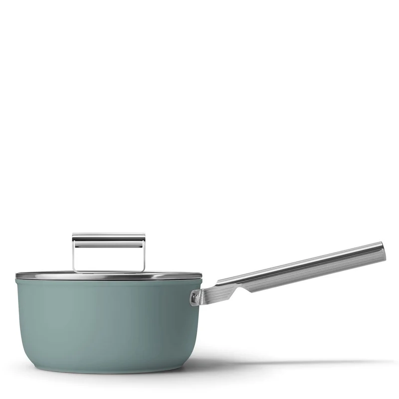 20 cm - Cookware Casseruola Alta Con Manico Antiaderente Ceramico In Alluminio Con Coperchio