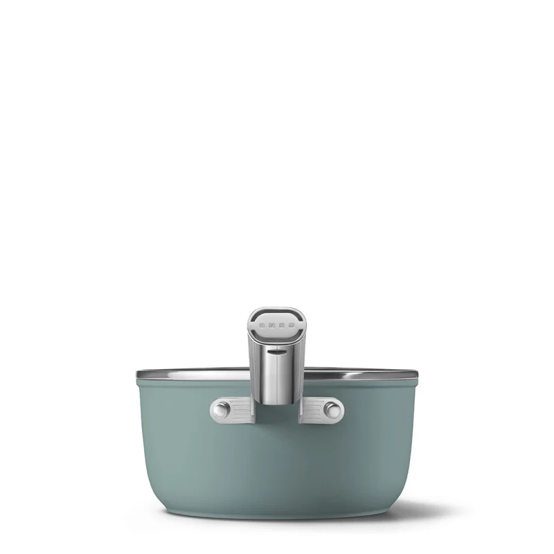 20 cm - Cookware Casseruola Alta Con Manico Antiaderente Ceramico In Alluminio Con Coperchio