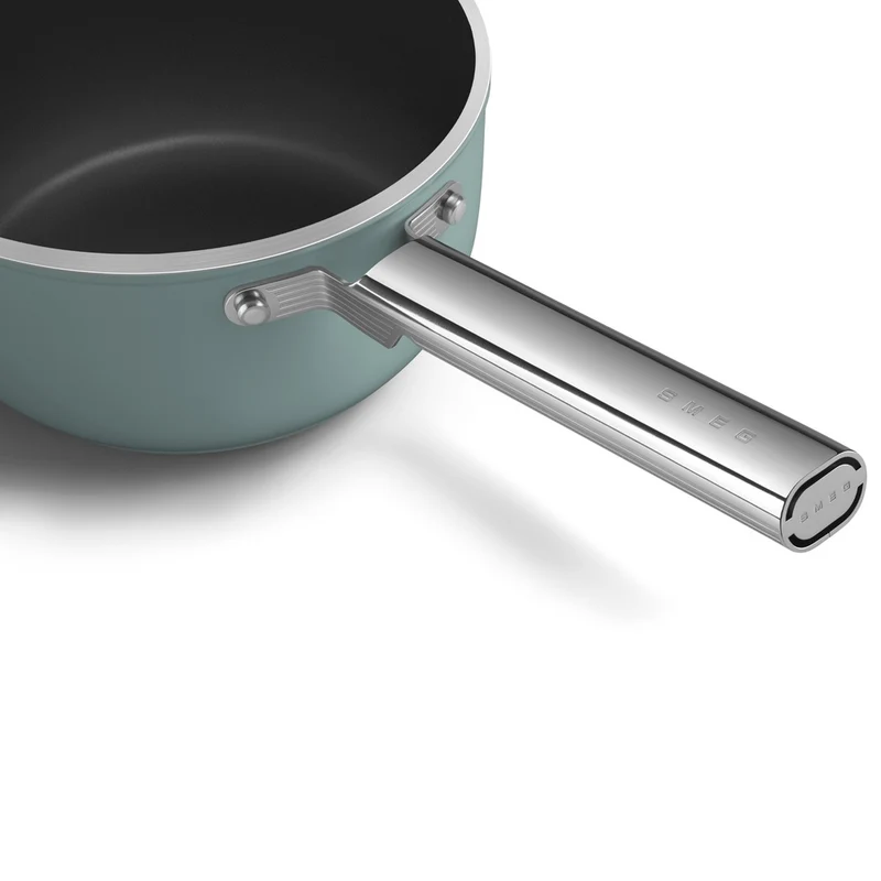 20 cm - Cookware Casseruola Alta Con Manico Antiaderente Ceramico In Alluminio Con Coperchio