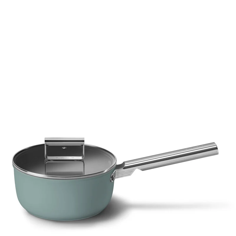 20 cm - Cookware Casseruola Alta Con Manico Antiaderente Ceramico In Alluminio Con Coperchio