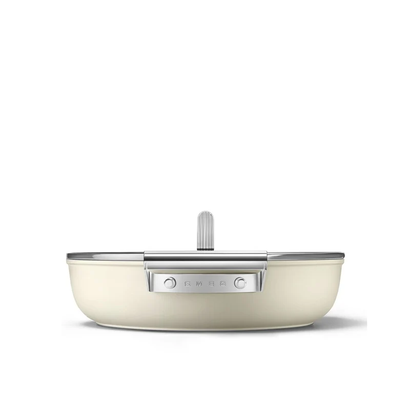 28 cm - Cookware Tegame Basso Antiaderente Ceramico In Alluminio Con Coperchio