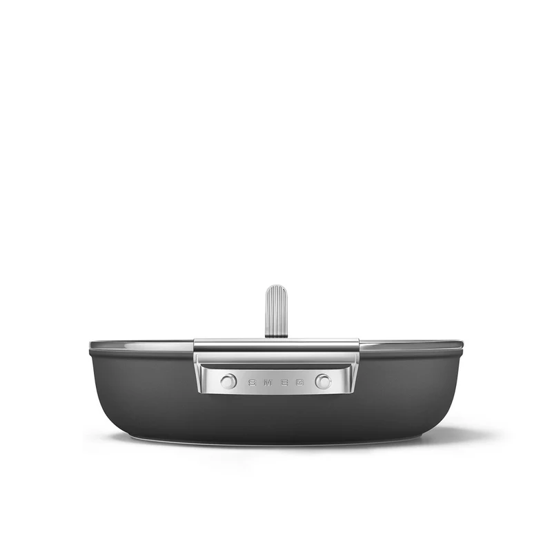 28 cm - Cookware Tegame Basso Antiaderente Ceramico In Alluminio Con Coperchio