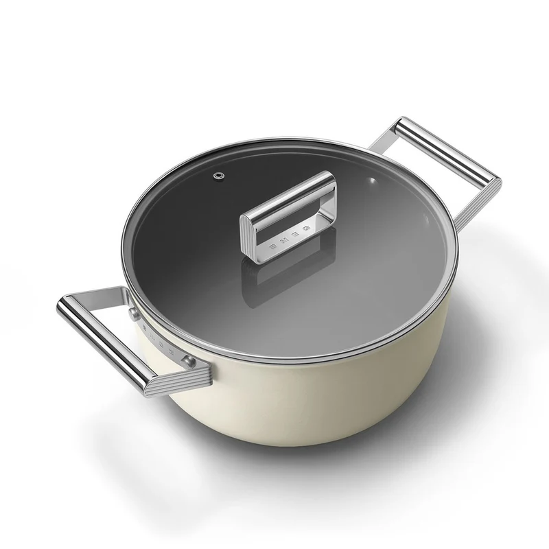 24 cm - Cookware Casseruola Alta Antiaderente Ceramico In Alluminio Con Coperchio