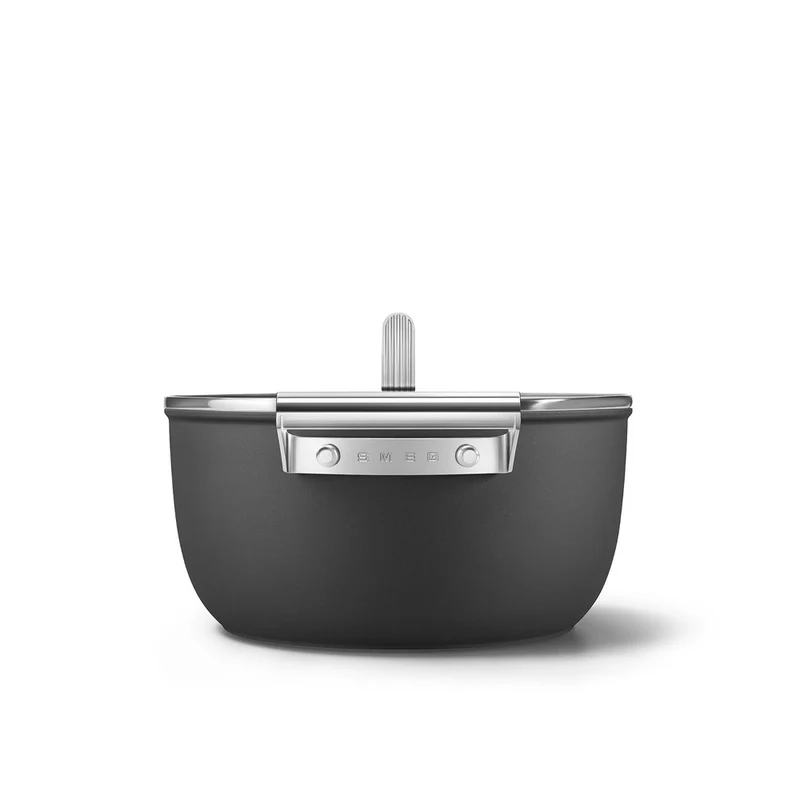 24 cm - Cookware Casseruola Alta Antiaderente Ceramico In Alluminio Con Coperchio